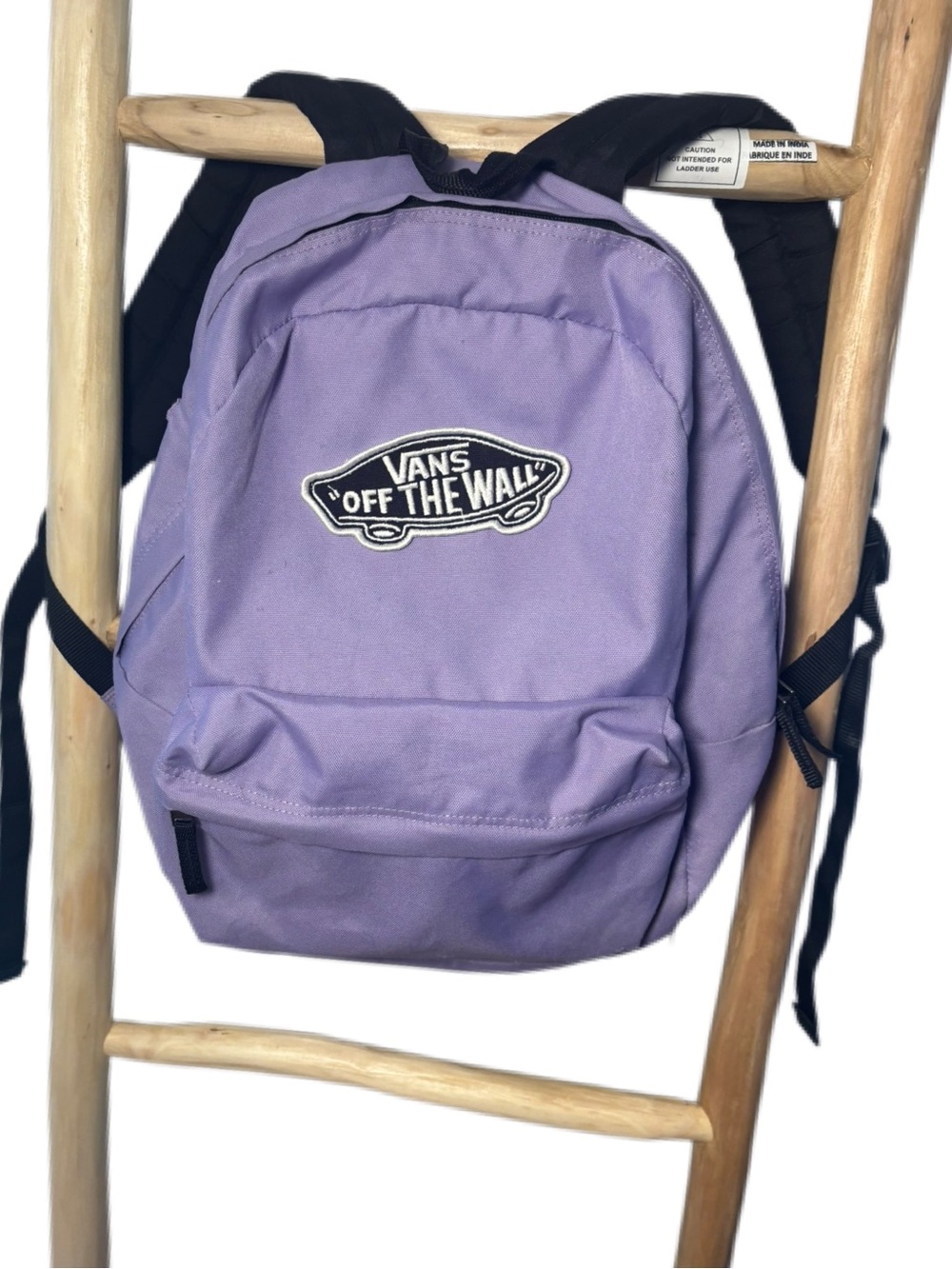 Vans Off The Wall Lavender Purple Backpack Logo School Bag